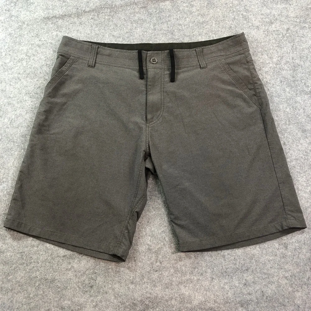 Kuhl Mens Shorts 40x10 Charcoal Gray Shift Amphibia Stretch Moisture Wicking